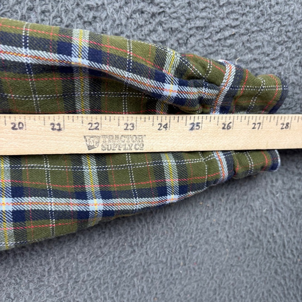 Levis Mens Sherpa Lined Flannel Shirt Jacket Medium Distressed Bleached - Picture 7 of 9